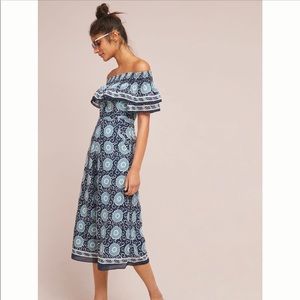 Anthropologie Suzani Ruffled Jumpsuit